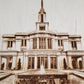 Payson Utah LDS Temple Laser Wooden Engraved Art