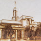 Mount Timpanogos Utah LDS Temple Laser Wooden Engraved Art