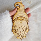 Gnome Ornament Laser Engraved