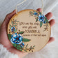 "You Are His Child" Laser Engraved Floral Round